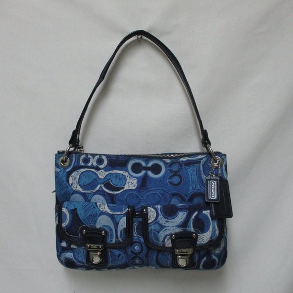 Coach Poppy 19882 Nylon Signature Hippie Purse Bag - Picture 3 of 15